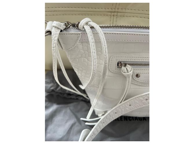 Air Hobo Balenciaga Neo Classic Hobo Xs Bianco - vista 3