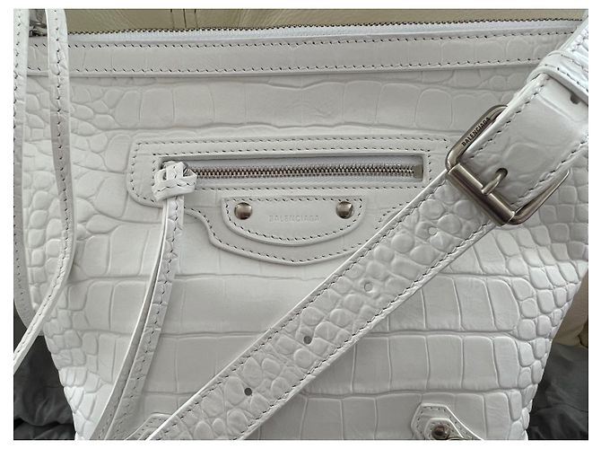 Air Hobo Balenciaga Neo Classic Hobo Xs Bianco - vista 4
