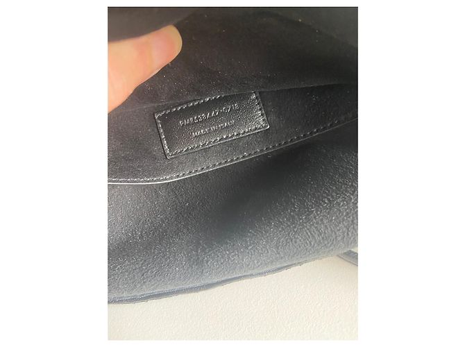 Borsa a secchiello Teddy Saint Laurent in pelle Nero - vista 10