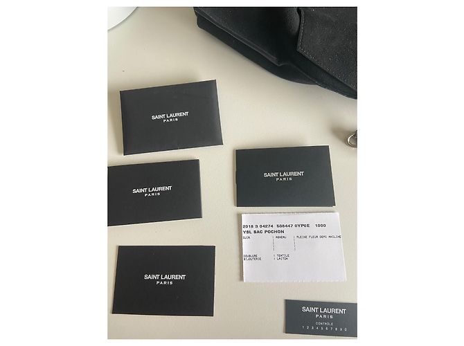 Borsa a secchiello Teddy Saint Laurent in pelle Nero - vista 13