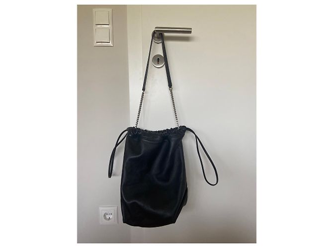 Borsa a secchiello Teddy Saint Laurent in pelle Nero - vista 2