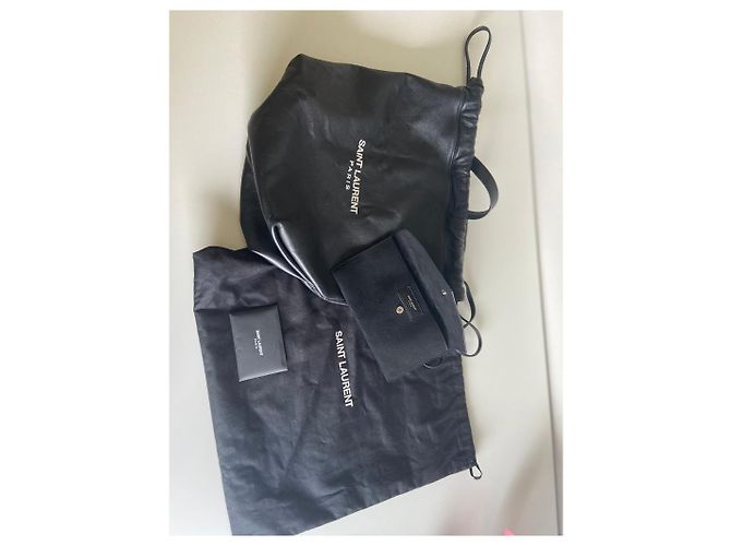 Borsa a secchiello Teddy Saint Laurent in pelle Nero - vista 3
