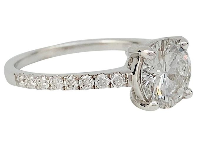 inconnue Solitärring mit Diamant von 1,53 Karat. - Ansicht 4