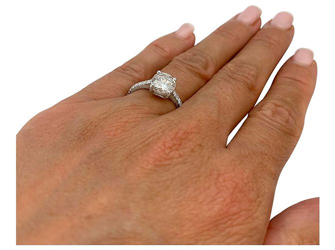 inconnue Solitärring mit Diamant von 1,53 Karat. - Ansicht 7