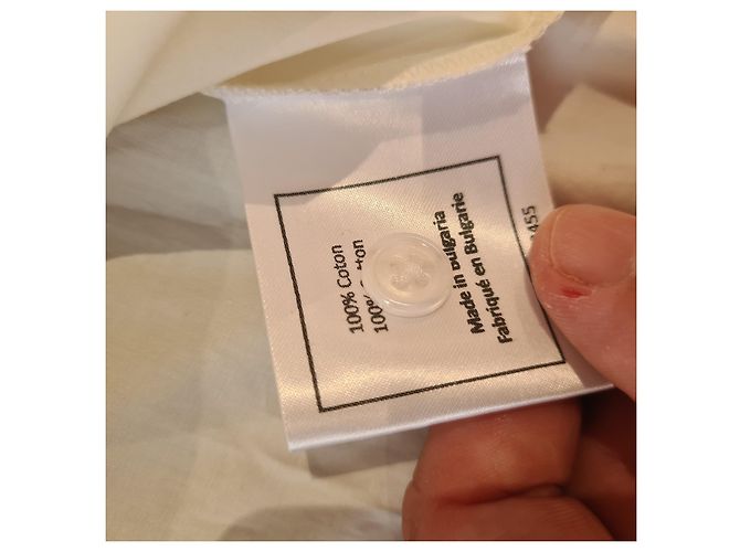 Magnífica camisa de novio Chanel uniforme T. 40 Blanco - vista 3