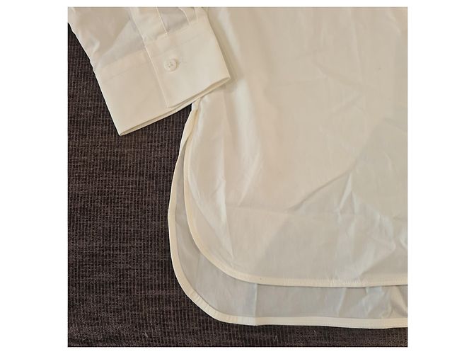 Magnífica camisa de novio Chanel uniforme T. 40 Blanco - vista 4