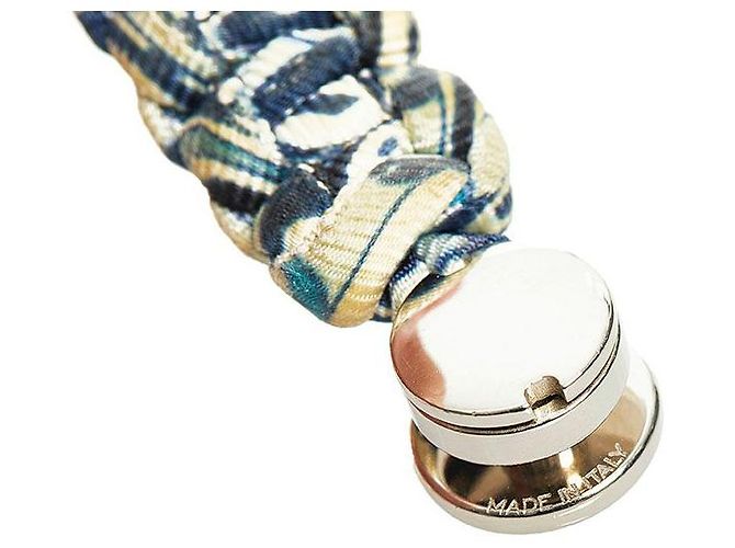 Silk In Hermès Bracciale in twill di seta di capretto Blu - vista 5