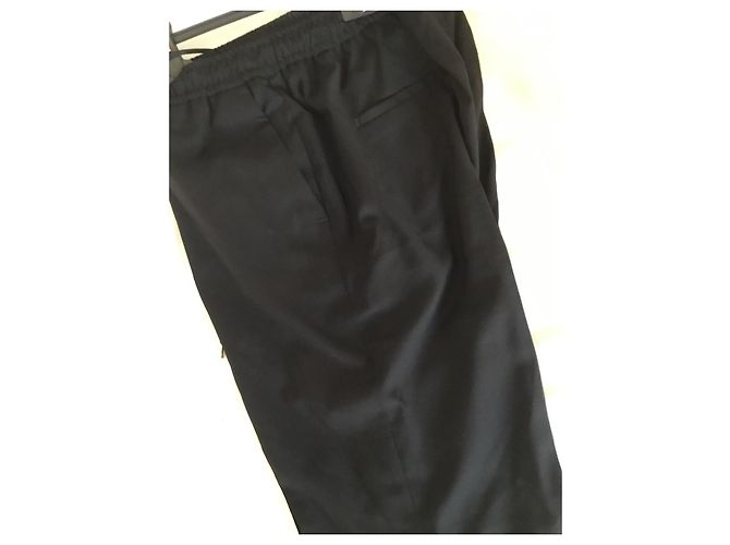 Pantalones negros de lana The Kooples - vista 2