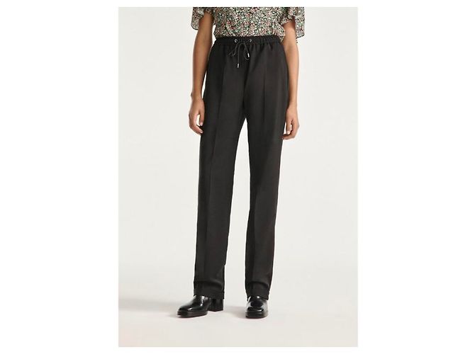 Pantalones negros de lana The Kooples - vista 6