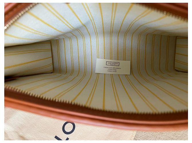 Toilettentasche von Louis Vuitton 26  Raffia-Monogramm Beige - Ansicht 4