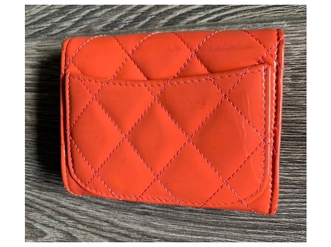 Chanel tarjetero Classique atemporal Naranja - vista 2