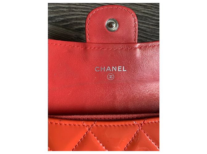 Chanel tarjetero Classique atemporal Naranja - vista 3