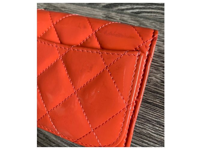 Chanel tarjetero Classique atemporal Naranja - vista 9
