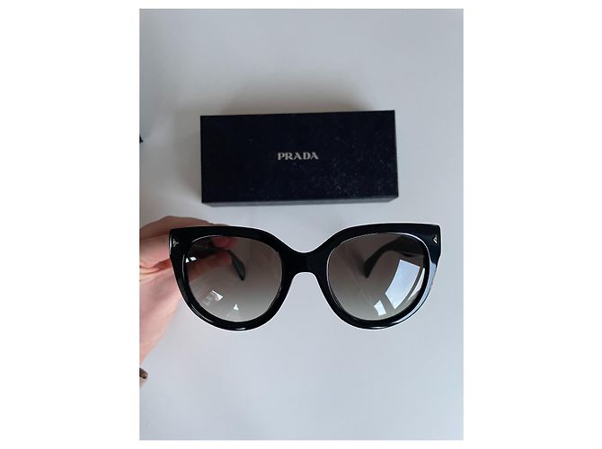 Gafas de sol Prada Phantos negras de acetato Negro - vista 2