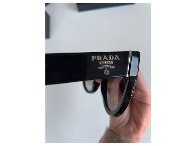 Gafas de sol Prada Phantos negras de acetato Negro - vista 4