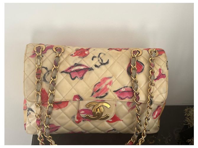 Chanel Maxi Timeless Handtasche aus Leder mehrfarbig - Ansicht 6
