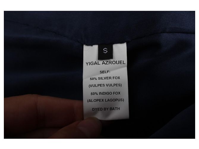 Chaqueta de pelo de Yigal Azrouel Negro - vista 10