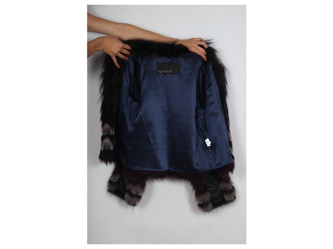 Chaqueta de pelo de Yigal Azrouel Negro - vista 2