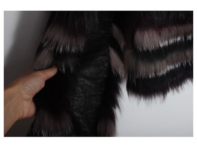 Chaqueta de pelo de Yigal Azrouel Negro - vista 7