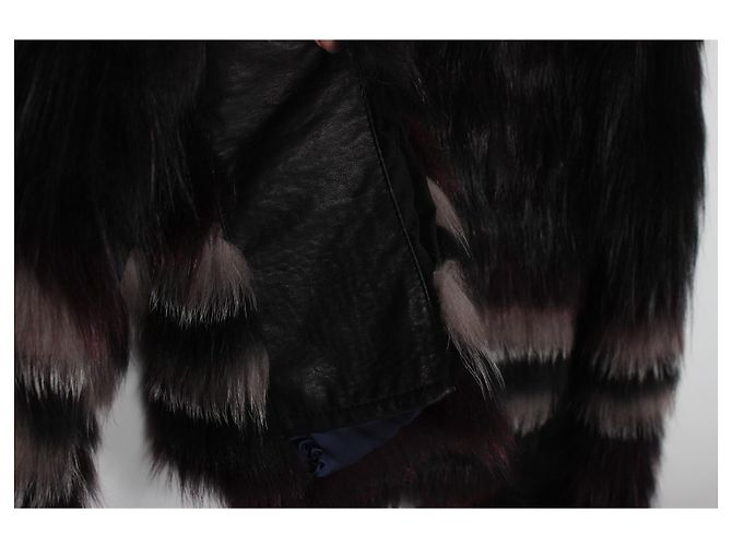 Chaqueta de pelo de Yigal Azrouel Negro - vista 8