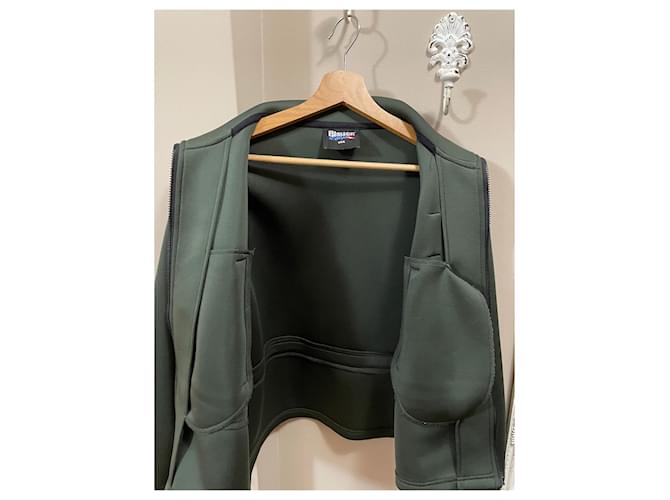 Blauer Jacke Dunkelgrün Polyester M - Ansicht 2