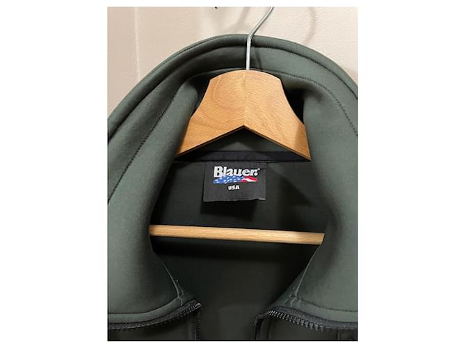 Blauer Jacke Dunkelgrün Polyester M - Ansicht 4