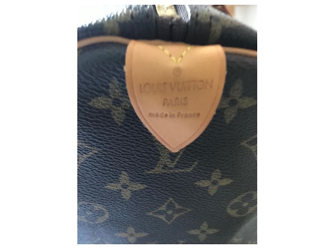 Louis Vuitton Borsa da viaggio Keepall 60 Marrone in Tela - vista 4