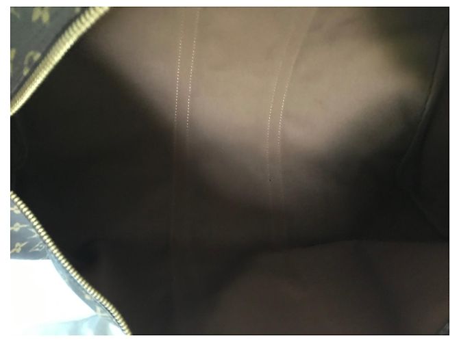 Louis Vuitton Borsa da viaggio Keepall 60 Marrone in Tela - vista 6