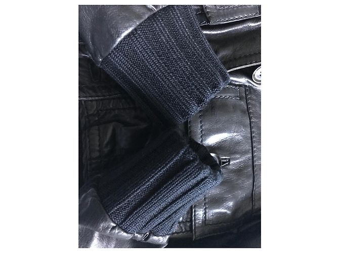 Chaqueta Gucci de piel de cordero negra Negro - vista 6