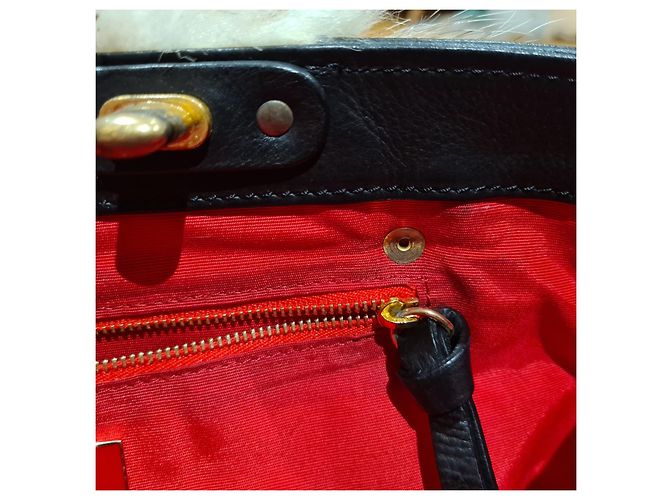 Magnífica e rara bolsa de pele Christian Louboutin Muito Preto - vista 2