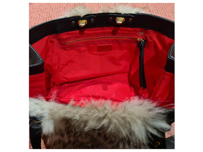 Magnífica e rara bolsa de pele Christian Louboutin Muito Preto - vista 4