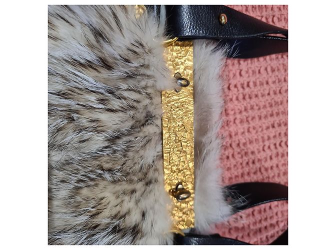 Magnífica e rara bolsa de pele Christian Louboutin Muito Preto - vista 9