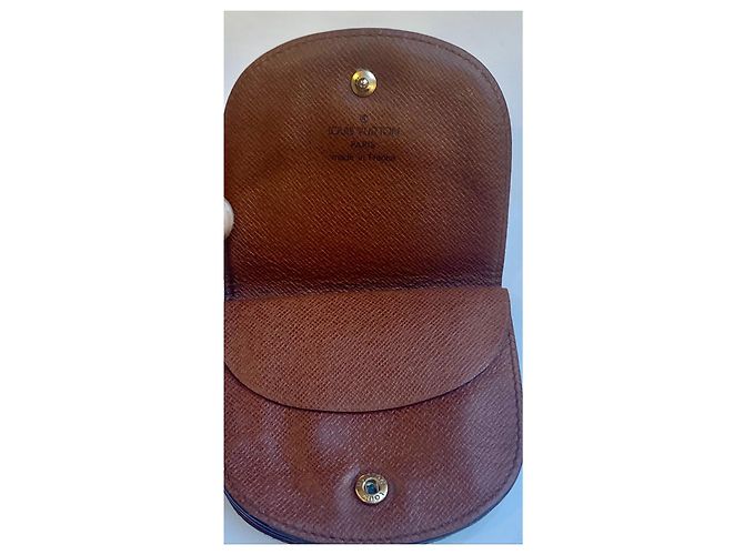 Montsouris Louis Vuitton Münzbeutel Braun Stoff - Ansicht 3