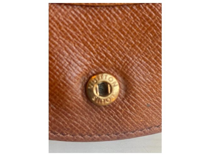 Montsouris Louis Vuitton Münzbeutel Braun Stoff - Ansicht 6