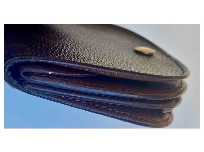 Montsouris Louis Vuitton Münzbeutel Braun Stoff - Ansicht 7