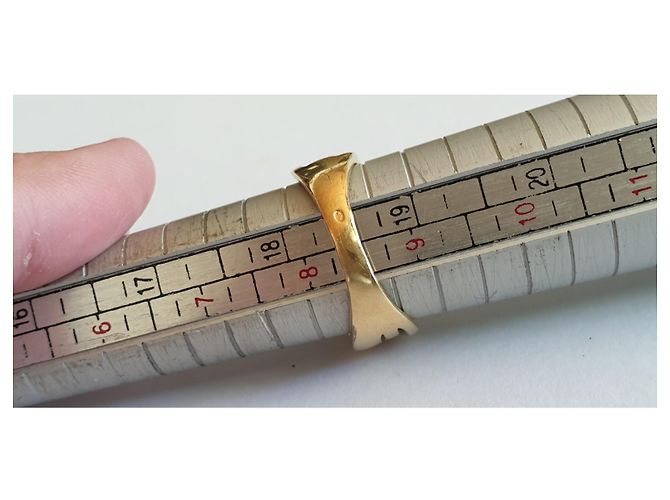 Guy Laroche Anello in oro giallo, ORO BIANCO, diamanti e zaffiro Argento Blu D'oro - vista 5