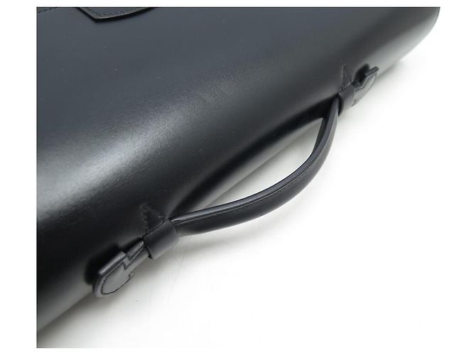 Hermès HERMES TASCHE DEPECHES TASCHE 2 AKTENTASCHE SCHWARZ LEDER AKTENTASCHE BALG - Ansicht 4