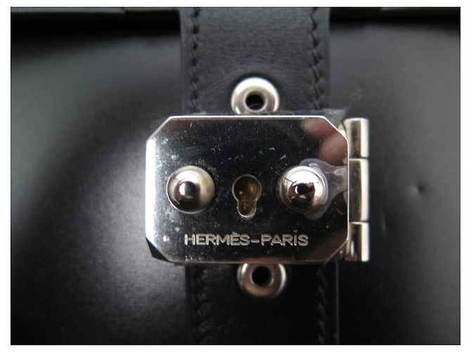 Hermès HERMES TASCHE DEPECHES TASCHE 2 AKTENTASCHE SCHWARZ LEDER AKTENTASCHE BALG - Ansicht 5