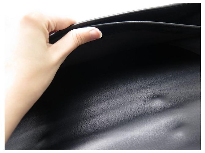 Hermès HERMES TASCHE DEPECHES TASCHE 2 AKTENTASCHE SCHWARZ LEDER AKTENTASCHE BALG - Ansicht 6