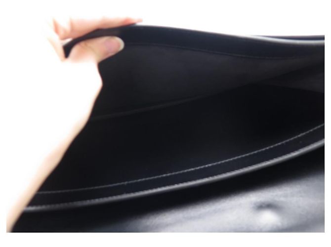 Hermès HERMES TASCHE DEPECHES TASCHE 2 AKTENTASCHE SCHWARZ LEDER AKTENTASCHE BALG - Ansicht 7