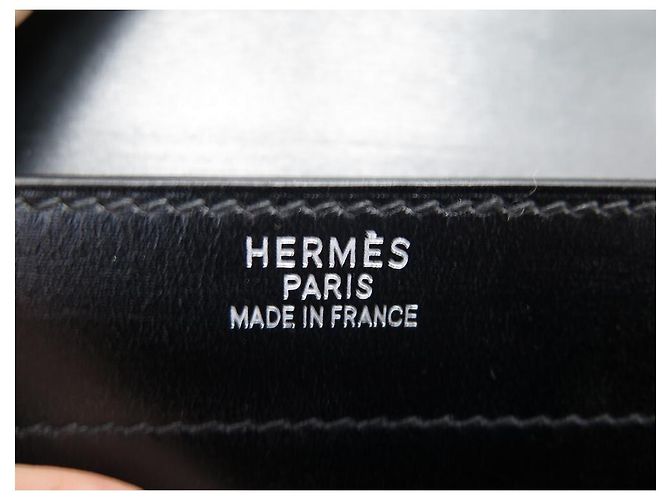 Hermès HERMES TASCHE DEPECHES TASCHE 2 AKTENTASCHE SCHWARZ LEDER AKTENTASCHE BALG - Ansicht 8