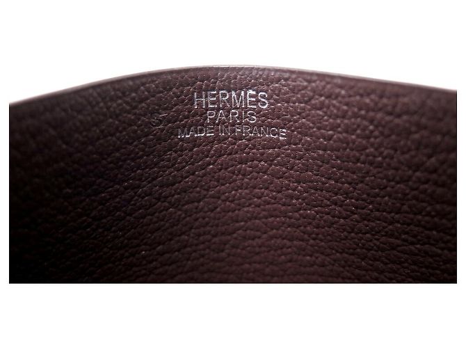 Hermès NUEVO TARJETERO BILLETERA HERMES 7TARJETERO CC PIEL MARRÓN Castaño - vista 3