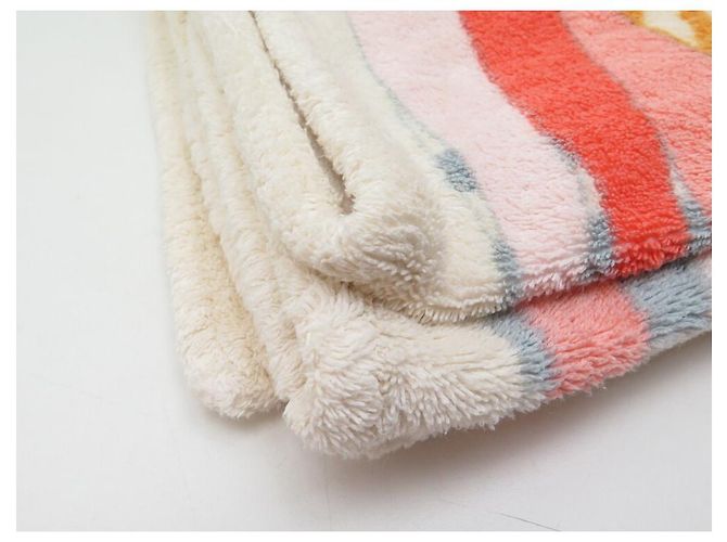 Hermès NEUF DRAP DE PLAGE HERMES TIGRES DANS LES HERBES SERVIETTE BAIN COTON TOWEL Blanc - vue 7