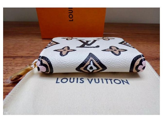 Monedero Louis Vuitton Zippy beige - vista 2