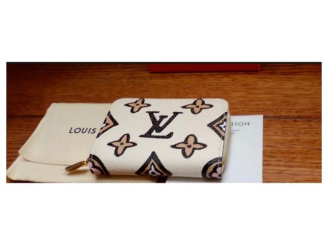 Monedero Louis Vuitton Zippy beige - vista 3