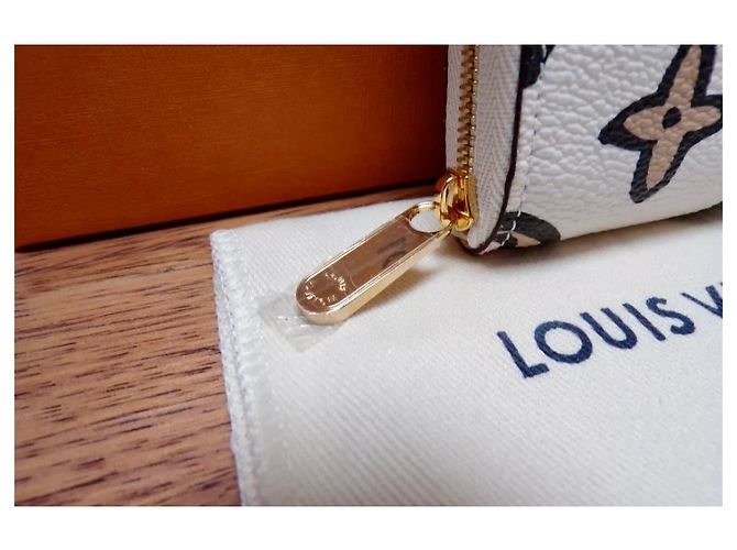 Monedero Louis Vuitton Zippy beige - vista 4
