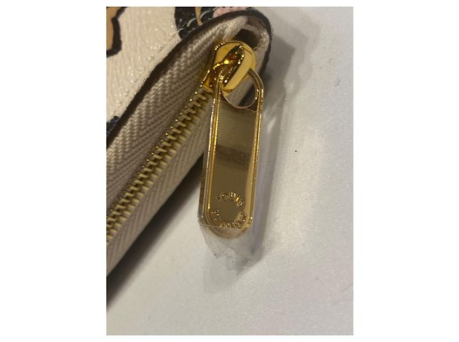 Monedero Louis Vuitton Zippy beige - vista 8