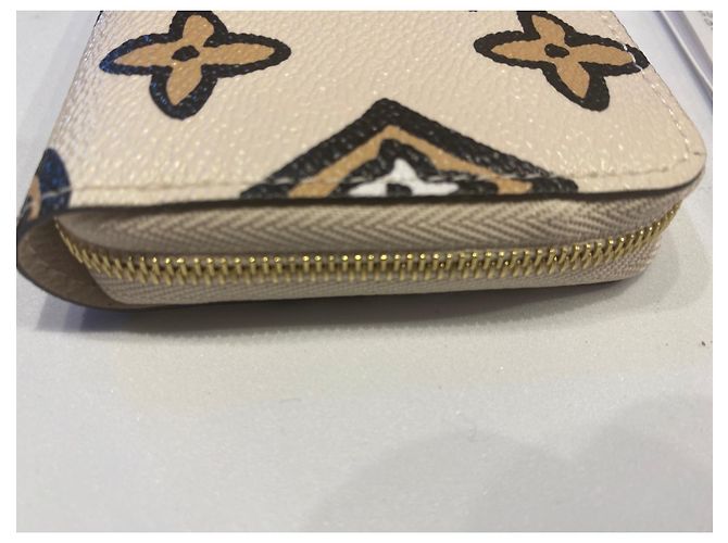 Monedero Louis Vuitton Zippy beige - vista 9