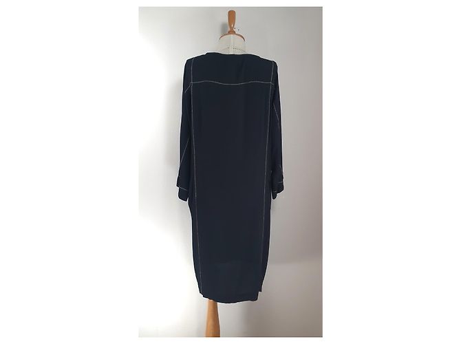 Noa Noa Schwarzes Viscose Kleid Größe 42 Mehrfarben - Ansicht 4