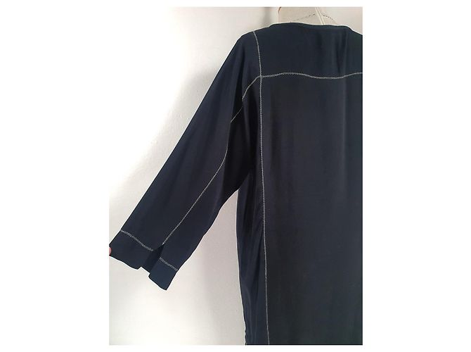 Noa Noa Schwarzes Viscose Kleid Größe 42 Mehrfarben - Ansicht 5